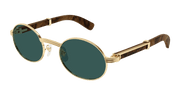 Cartier CT0464S Sunglasses - Gold / Green (015)