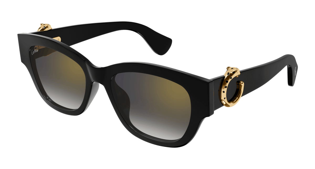 Cartier CT0548SA Sunglasses - Black / Grey (001)