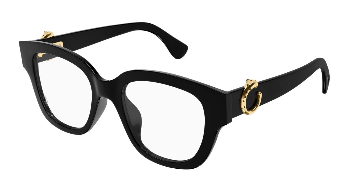 Cartier CT0566O Eyeglasses - Black / Transparent (005)
