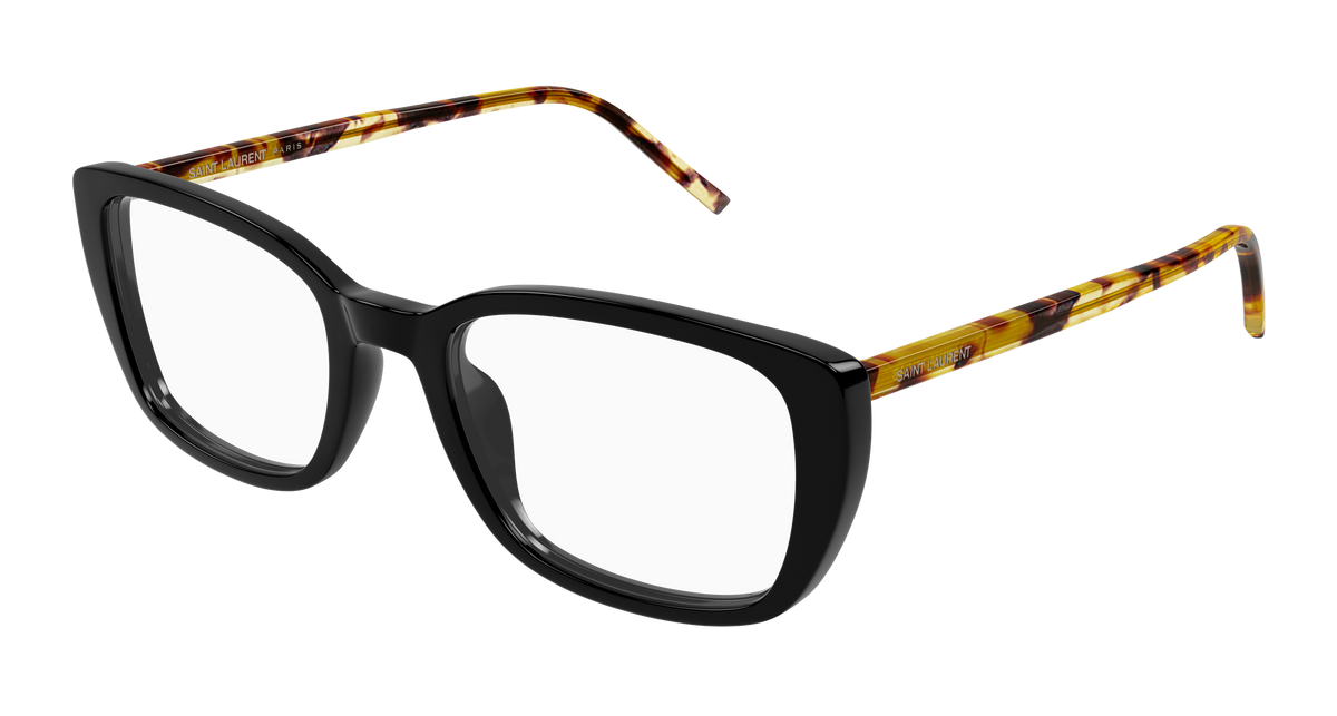 Saint Laurent SL 776 Eyeglasses - Black / Transparent (012)