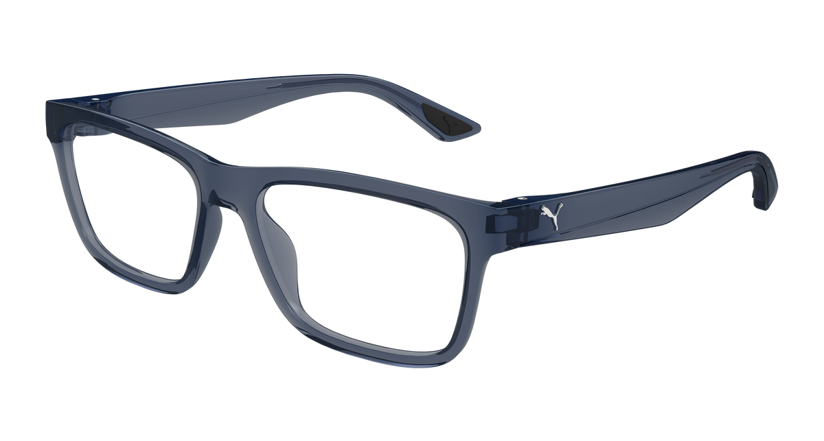 Puma PU0509O Eyeglasses - Blue / Transparent (007)