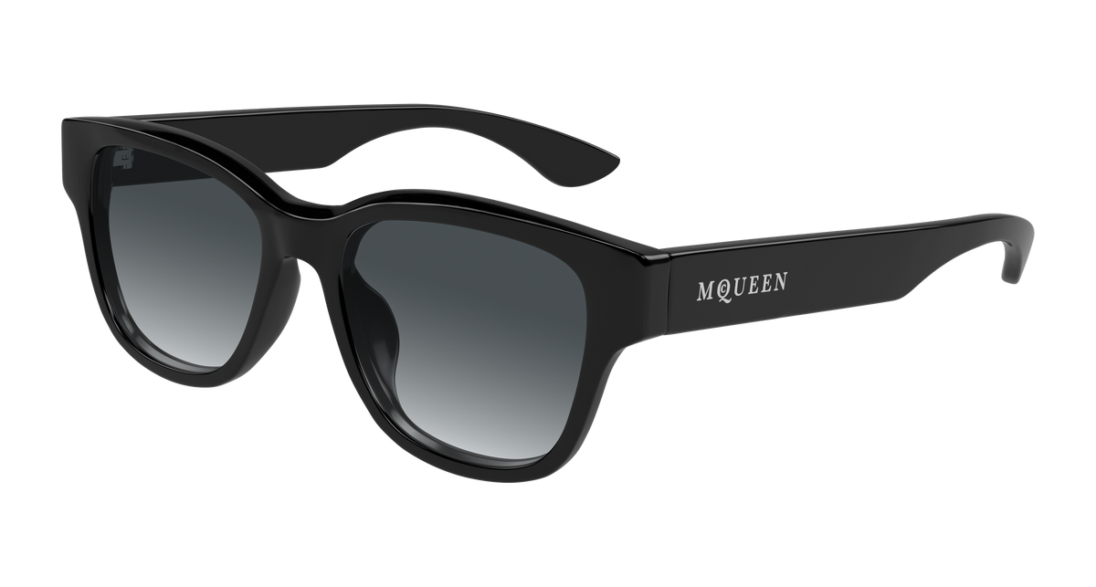 Alexander McQueen AM0528SA Sunglasses - Black / Grey (001)