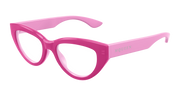 Alexander McQueen AM0529O Eyeglasses - Pink / Transparent (004)