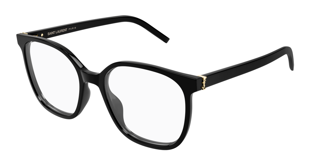 Saint Laurent SL M155 Eyeglasses - Black / Transparent (001)