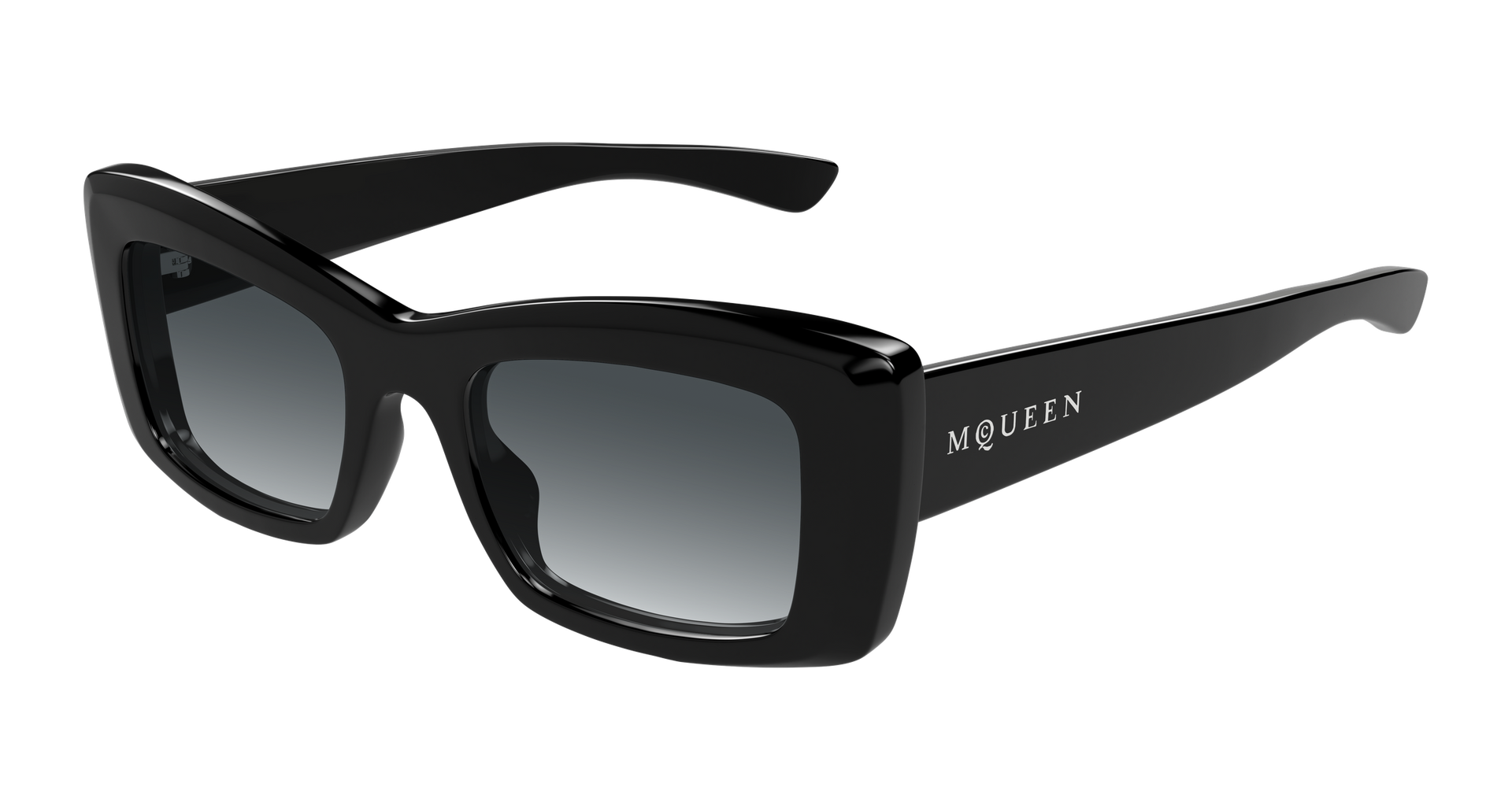Alexander McQueen AM0526S Sunglasses - Black / Grey (001)