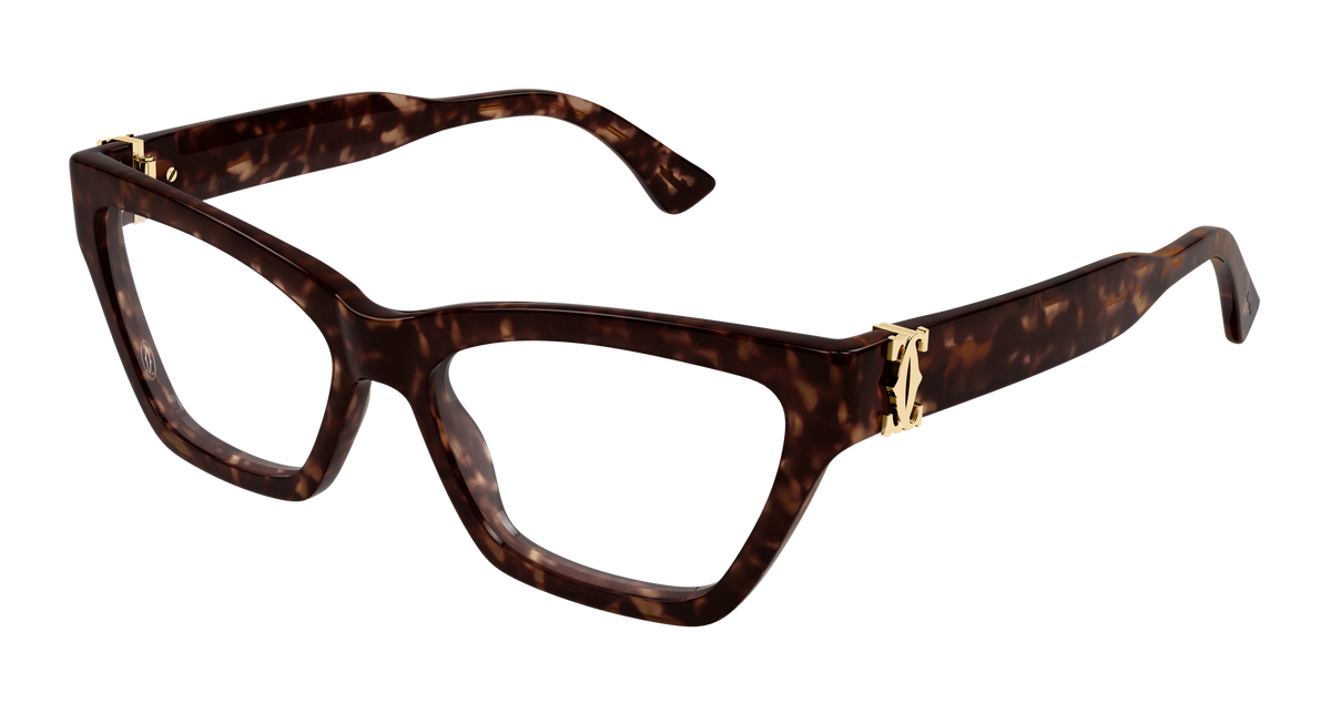 Cartier CT0590O Eyeglasses - Havana / Transparent (002)