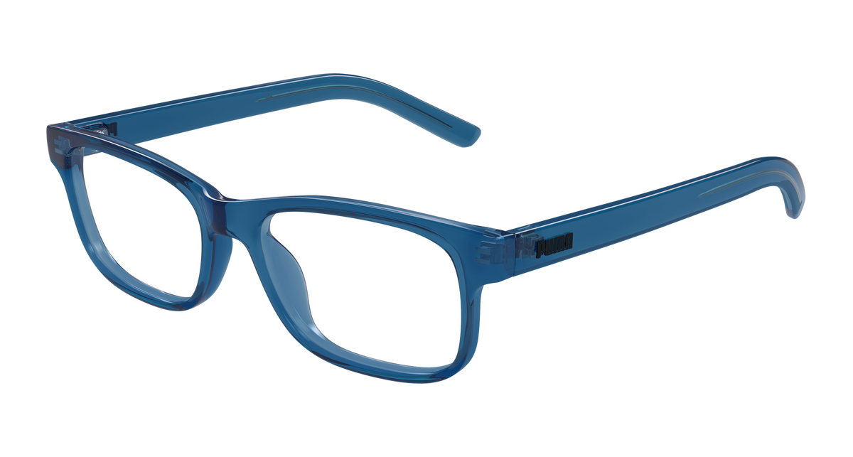 Puma PJ0086O Eyeglasses - Blue / Transparent (007)