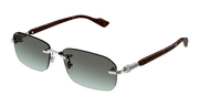Gucci GG1221S Sunglasses - Silver / Brown (008)