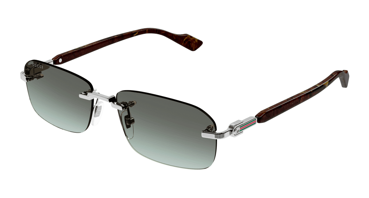 Gucci GG1221S Sunglasses - Silver / Brown (008)