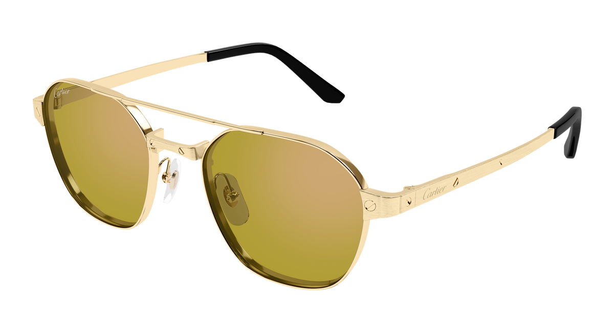 Cartier CT0571S Sunglasses - Gold / Yellow (004)