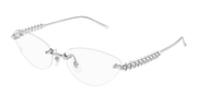 Cartier CT0565O Eyeglasses - Silver / Transparent (002)
