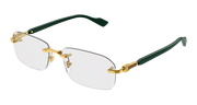 Gucci GG1221O Eyeglasses - Gold / Transparent (005)