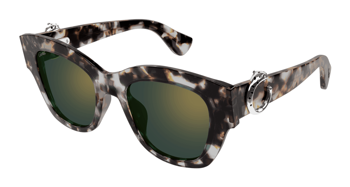 Cartier CT0547S Sunglasses - Havana / Green (004)