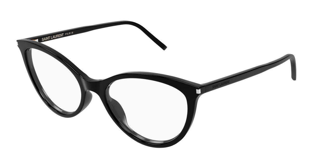 Saint Laurent SL 833 Eyeglasses - Black / Transparent (001)