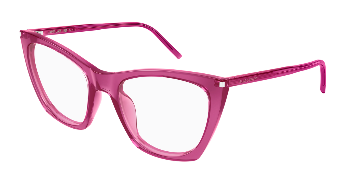 Saint Laurent SL 214 KATE THIN OPT Eyeglasses - Pink / Transparent (005)