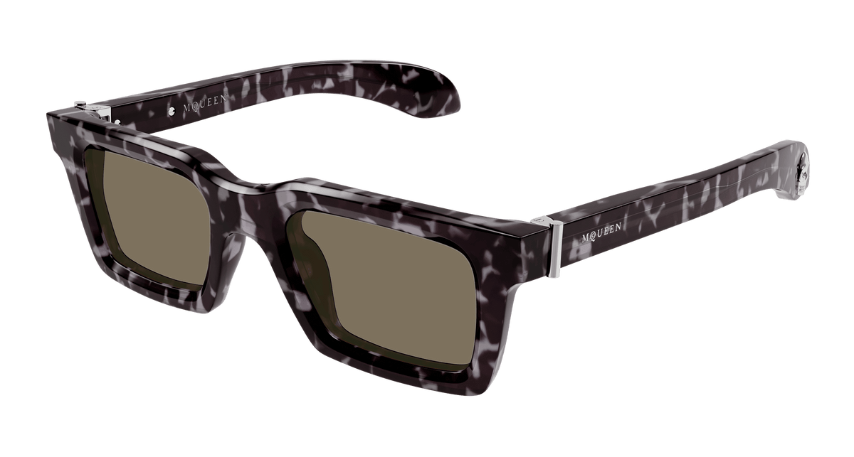 Alexander McQueen AM0506S Sunglasses - Havana / Brown (002)