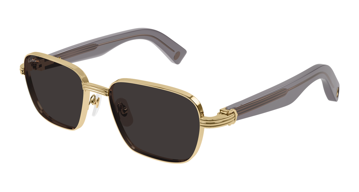 Cartier CT0538S Sunglasses - Gold / Grey (006)