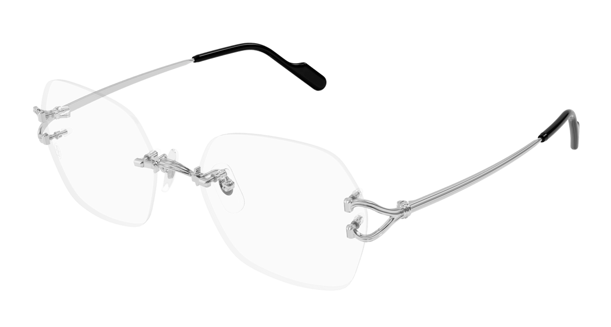 Cartier CT0564O Eyeglasses - Silver / Transparent (002)