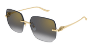 Cartier CT0549S Sunglasses - Gold / Grey (001)