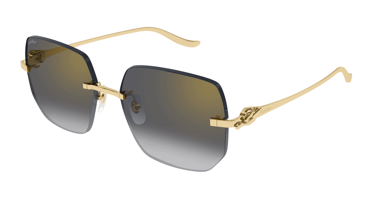 Cartier CT0549S Sunglasses - Gold / Grey (001)
