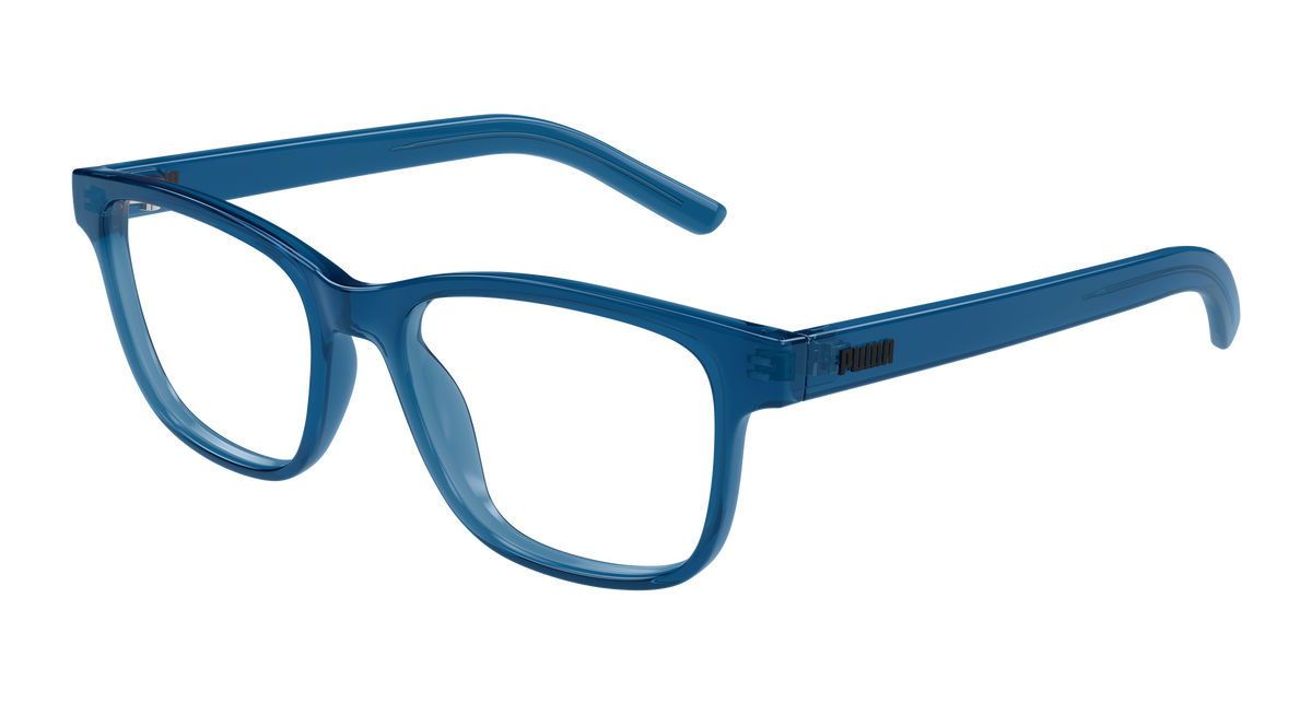 Puma PJ0085O Eyeglasses - Blue / Transparent (007)
