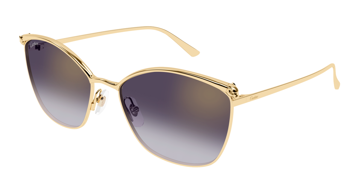 Cartier CT0595S Sunglasses - Gold / Violet (004)