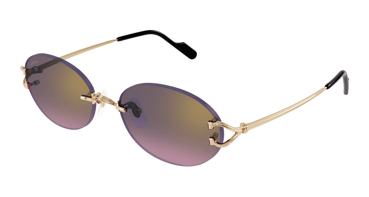 Cartier CT0551S Sunglasses - Gold / Grey (004)