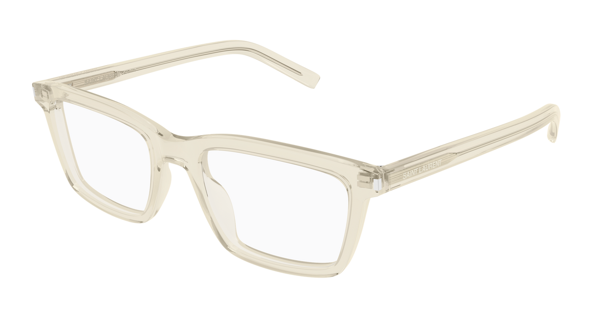 Saint Laurent SL 842 Eyeglasses - Yellow / Transparent (004)