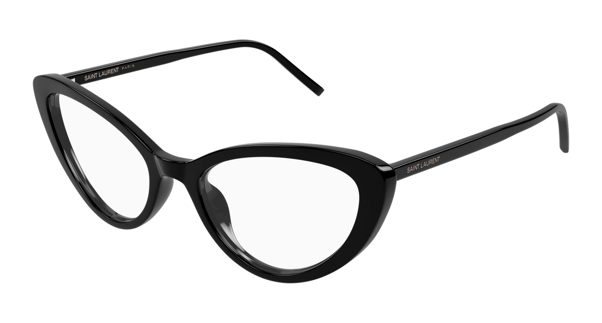Saint Laurent SL 777 Eyeglasses - Black / Transparent (001)