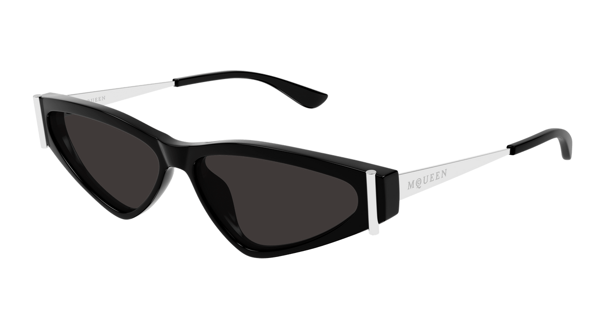 Alexander McQueen AM0493S Sunglasses - Black / Grey (001)