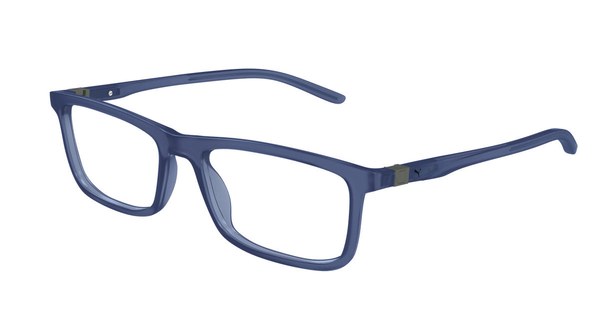 Puma PU0491O Eyeglasses - Blue / Transparent (004)