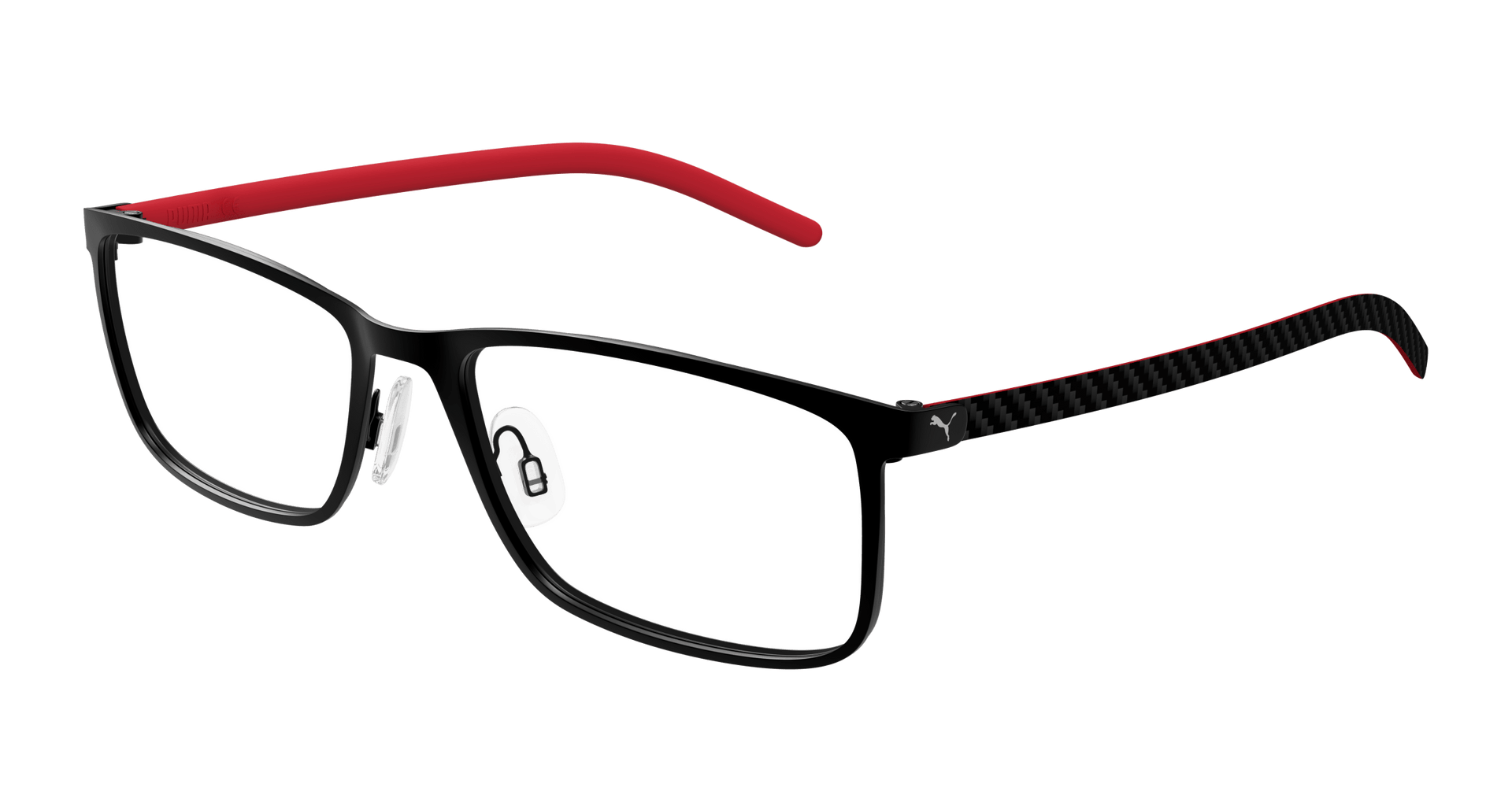 Puma PU0490O Eyeglasses - Black / Transparent (002)
