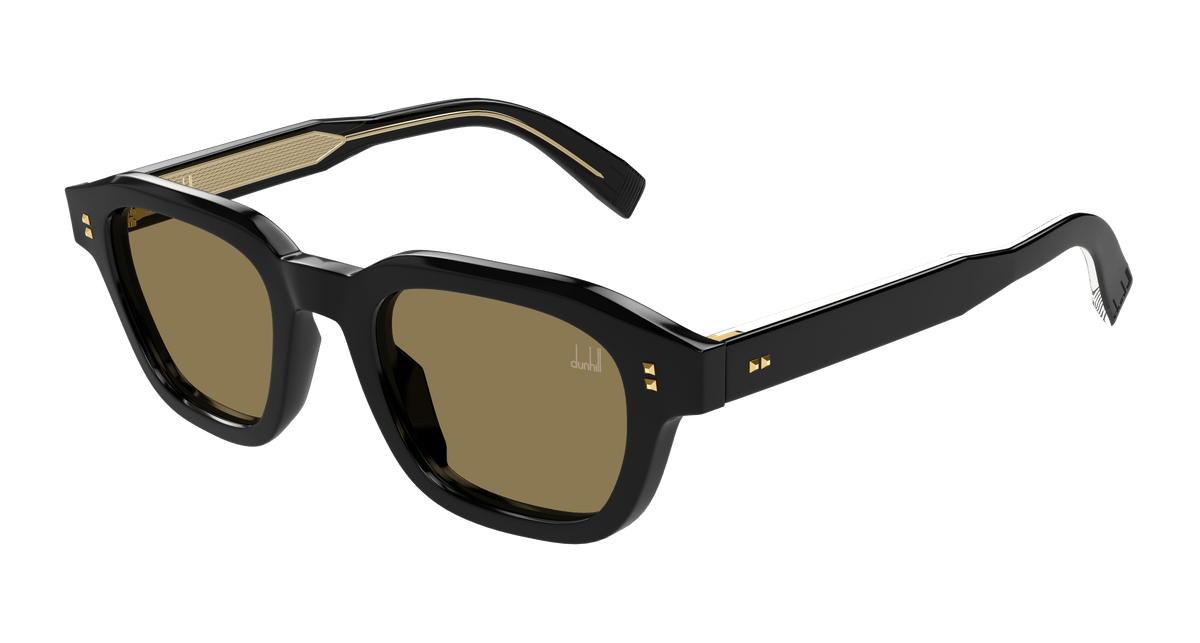 Dunhill DU0098S Sunglasses - Black / Brown (002)
