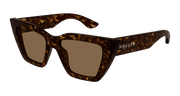 Alexander McQueen AM0507S Sunglasses - Havana / Brown (002)
