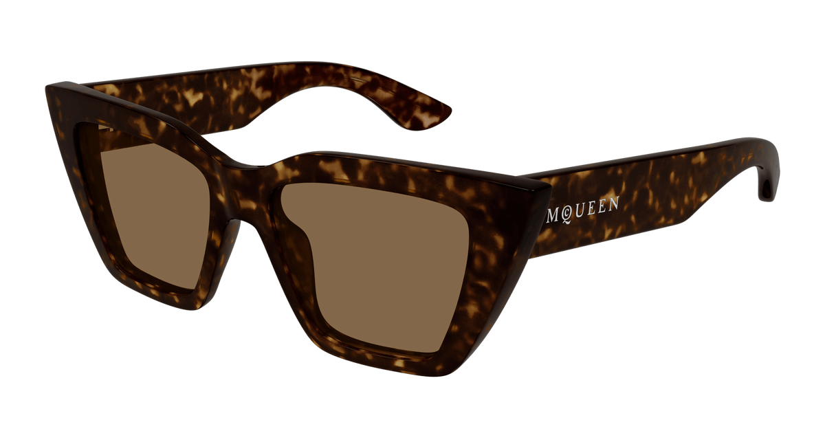 Alexander McQueen AM0507S Sunglasses - Havana / Brown (002)