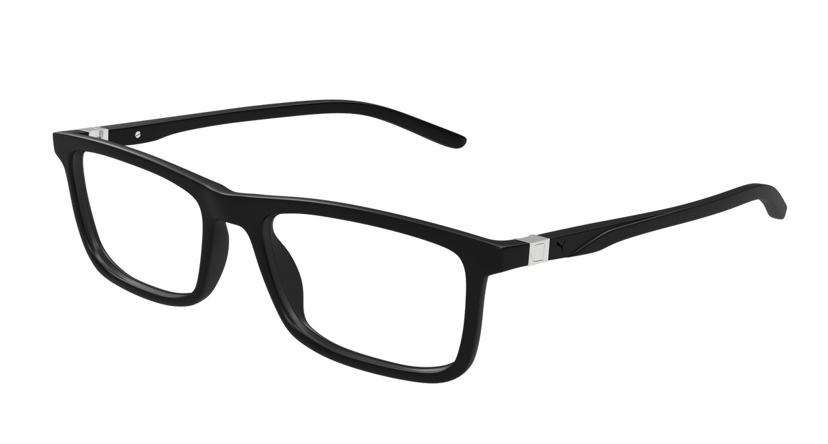 Puma PU0491O Eyeglasses - Black / Transparent (001)