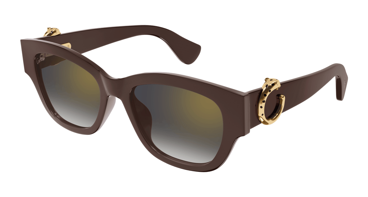 Cartier CT0548SA Sunglasses - Brown / Grey (003)