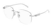 Gucci GG1806O Eyeglasses - Silver / Transparent (004)