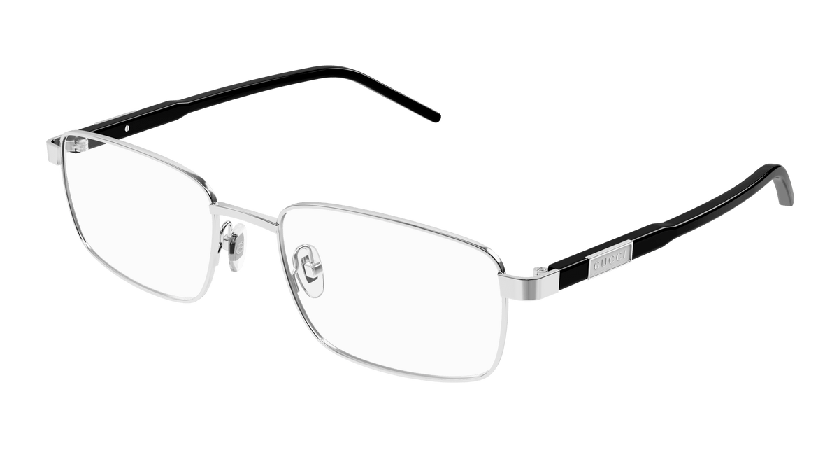 Gucci GG1801O Eyeglasses - Silver / Transparent (005)