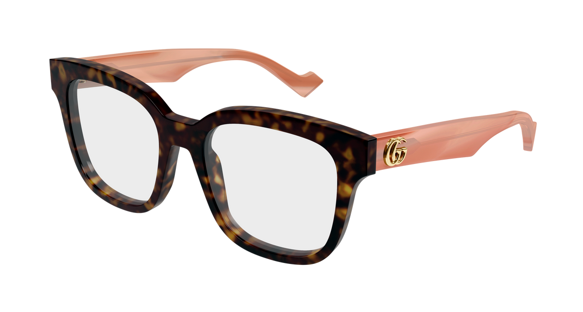 Gucci GG0958O Eyeglasses - Havana / Transparent (014)