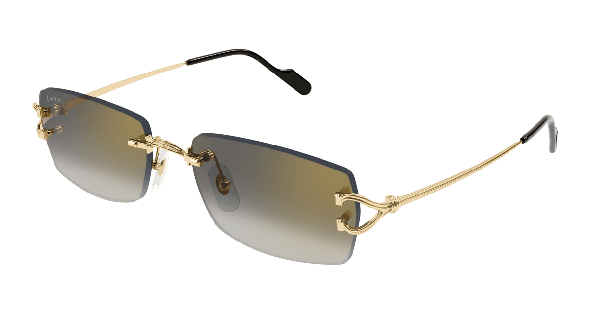 Cartier CT0550S Sunglasses - Gold / Grey (001)