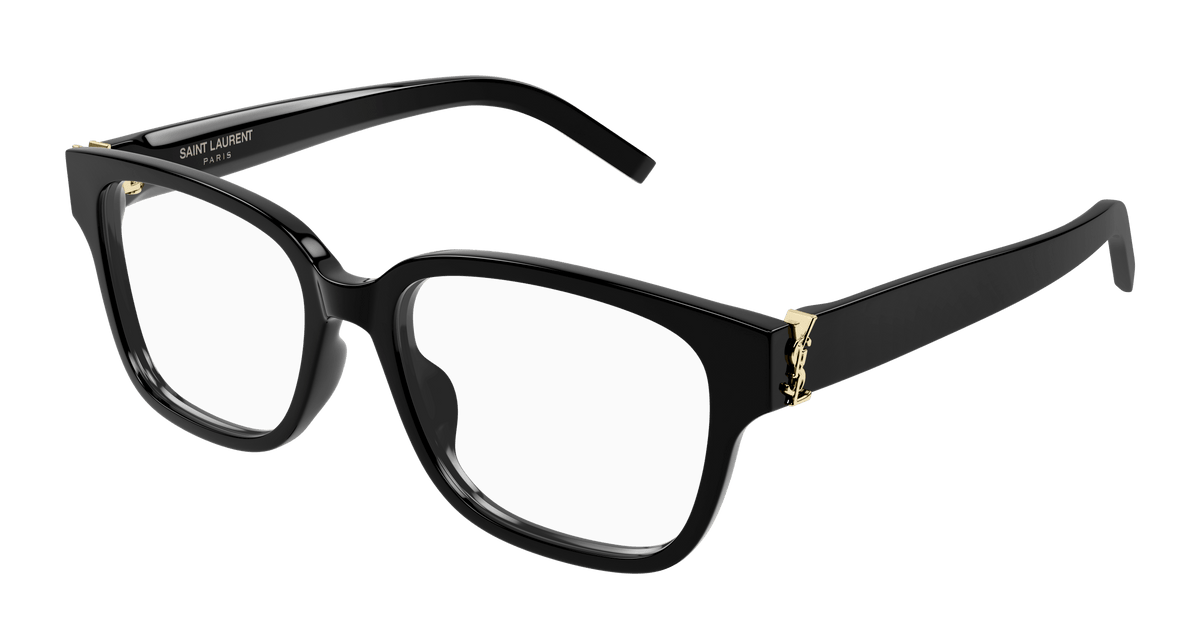 Saint Laurent SL M150/F Eyeglasses - Black / Transparent (001)