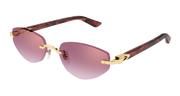 Cartier CT0580S Sunglasses - Gold / Red (002)