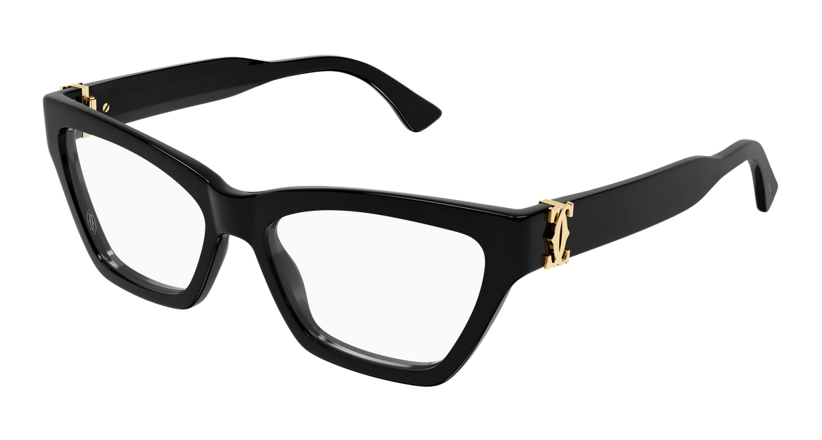 Cartier CT0590O Eyeglasses - Black / Transparent (001)