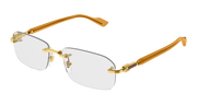 Gucci GG1221O Eyeglasses - Gold / Transparent (006)