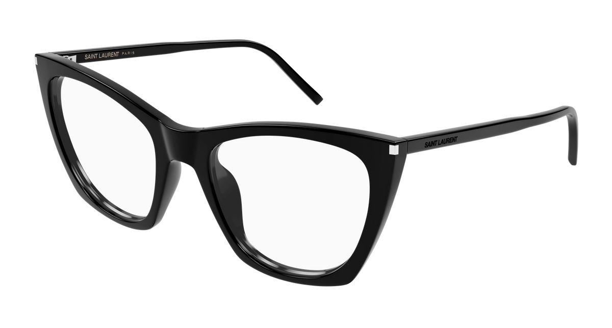 Saint Laurent SL 214 KATE THIN OPT Eyeglasses - Black / Transparent (001)