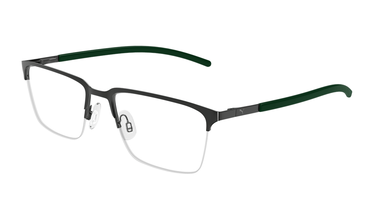 Puma PU0488O Eyeglasses - Gunmetal / Transparent (008)