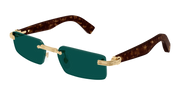 Cartier CT0537S Sunglasses - Gold / Green (002)