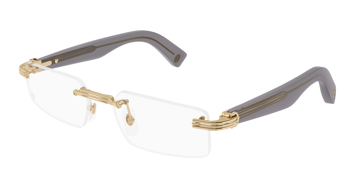 Cartier CT0537O Eyeglasses - Gold / Transparent (001)