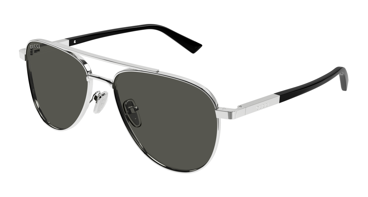 Gucci GG1962S Sunglasses - Silver / Grey (001)